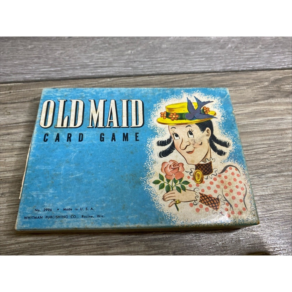 Vintage Whitman Old Maid Card Game #2996 Complete